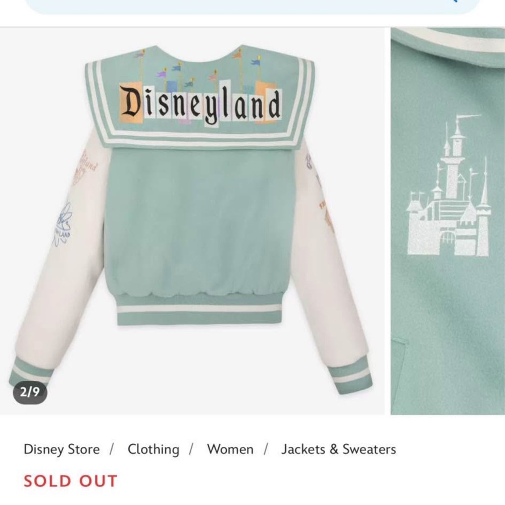 Her Universe Green Varsity Jacket with Ribbed Details